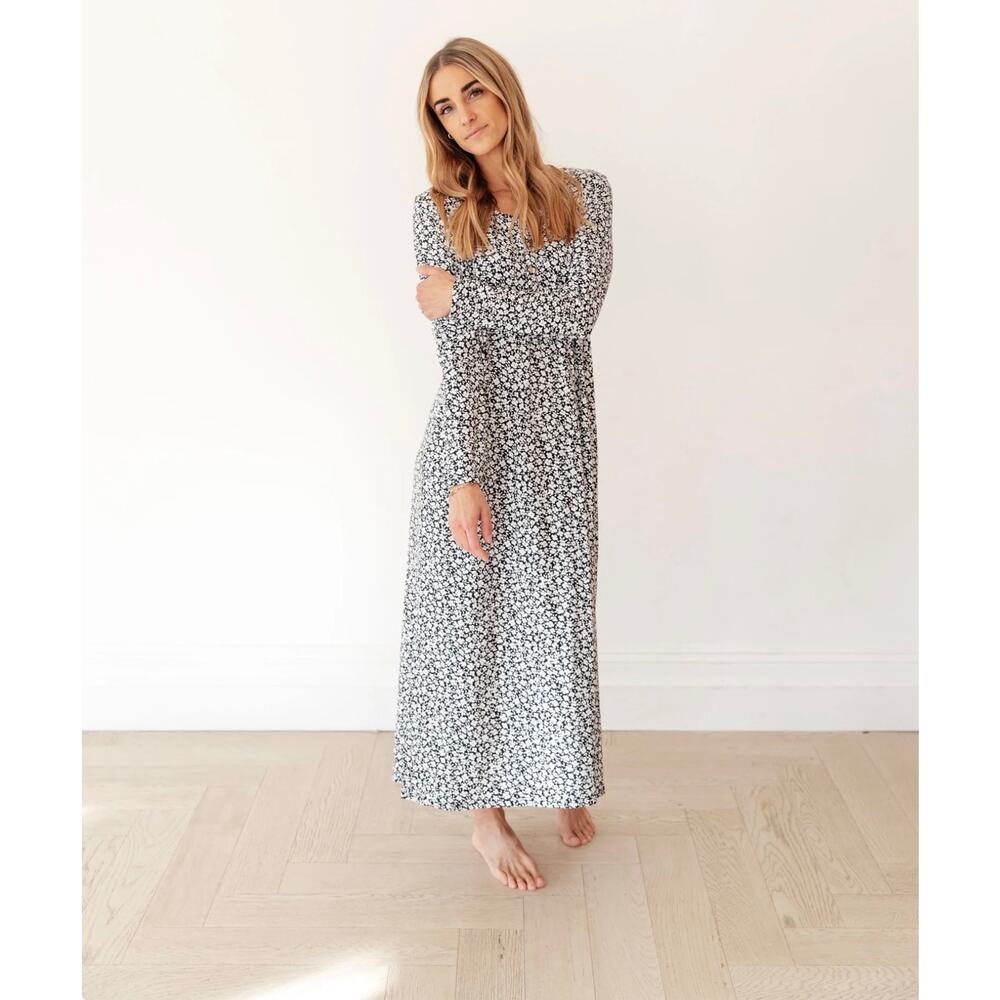 dwell & slumber ISABELLA COSY floral house lounge dress XS SMALL